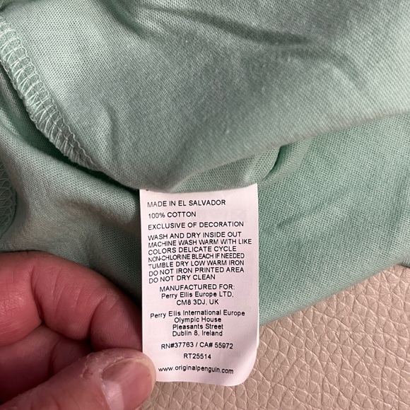 NWT - Original Penguin Men’s Logo T Shirt - Size L - Picture 6 of 6